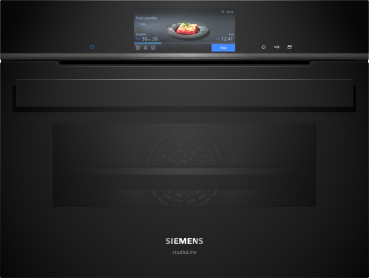 Siemens CS958GCB1 - iQ700, Dampfbackofen, Schwarz, 60 x 45 cm, 5 Jahre Garantie!